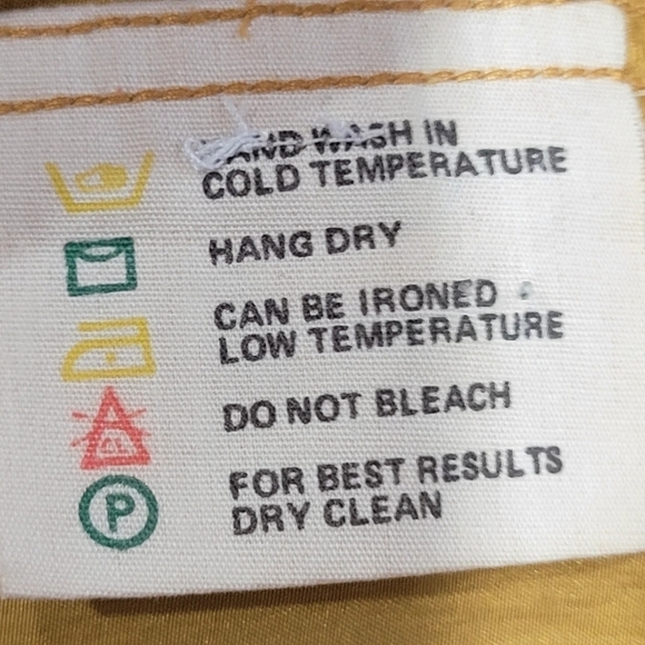 100% Silk Large Men's Gold Dress Shirt Pockets Office Party VCAY - Picture 7 of 11